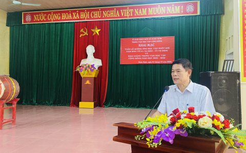 Trung tâm học tập cộng đồng xã Xuân Sinh Khai mạc tuần lễ hưởng ứng học tập suốt đời  và khai giảng năm học mới 2024 - 2025