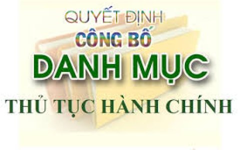 Quyết định công bố TTHC nội bộ trong hệ thống HCNN lĩnh vực Tài chính thuộc phạm vi chức năng quản lý của UBND tỉnh Thanh Hóa