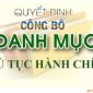Quyết định công bố TTHC nội bộ trong hệ thống HCNN lĩnh vực Tài chính thuộc phạm vi chức năng quản lý của UBND tỉnh Thanh Hóa