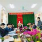 Đoàn công tác của huyện làm việc với Xã Xuân Sinh về xây dựng NTM Kiểu mẫu năm 2024