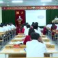 BÍ THƯ HUYỆN ỦY LÊ ĐÌNH HẢI TRỰC TIẾP TRUYỀN ĐẠT KIẾN THỨC BỒI DƯỠNG NGUỒN CÁN BỘ CHỦ CHỐT XÃ, THỊ TRẤN NHIỆM KỲ 2025-2030