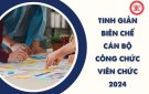 Năm 2024 cán bộ công chức, viên chức nào sẽ bị tinh giản biên chế?