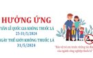 Tổ chức các hoạt động hưởng ứng Ngày Thế giới không thuốc lá 31/5, Tuần lễ quốc gia không thuốc lá 25-31/5/2024 và tăng cường thực thi Luật Phòng, chống tác hại của thuốc lá