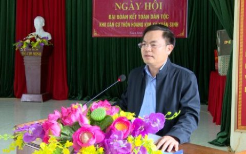 Khu dân cư thôn Hoàng Kim xã Xuân tổ chức ngày Đại đoàn kết ở khu dân cư 18/11/2023