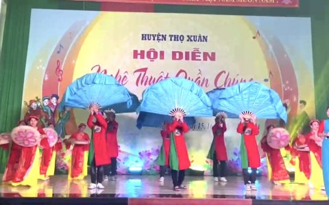 HUYỆN THỌ XUÂN: KHAI MẠC HỘI DIỄN NGHỆ THUẬT QUẦN CHÚNG CÁC LÀNG, KHU PHỐ VĂN HÓA LẦN THỨ XI NĂM 2024