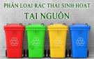 Phân loại rác thải sinh hoạt